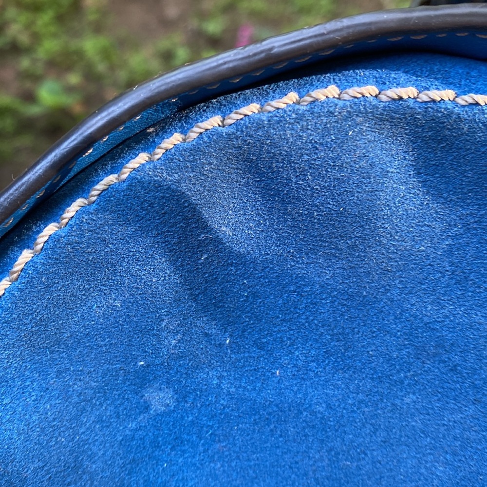Fossil Blue Palmer Leather Circle Crossbody Bag - Picture 7 of 8